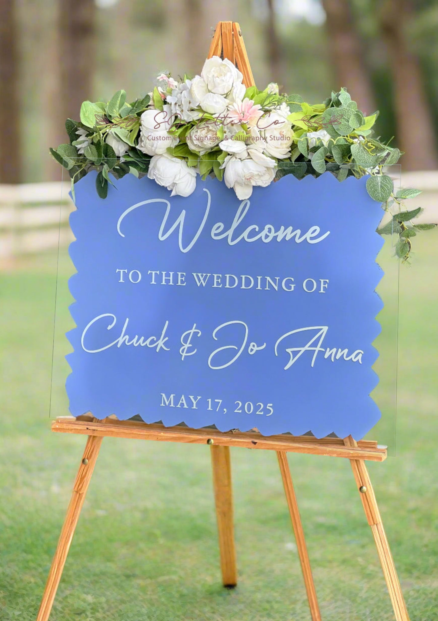 Acrylic Wedding Welcome Sign | Personalized Welcome to our Wedding Acrylic Sign