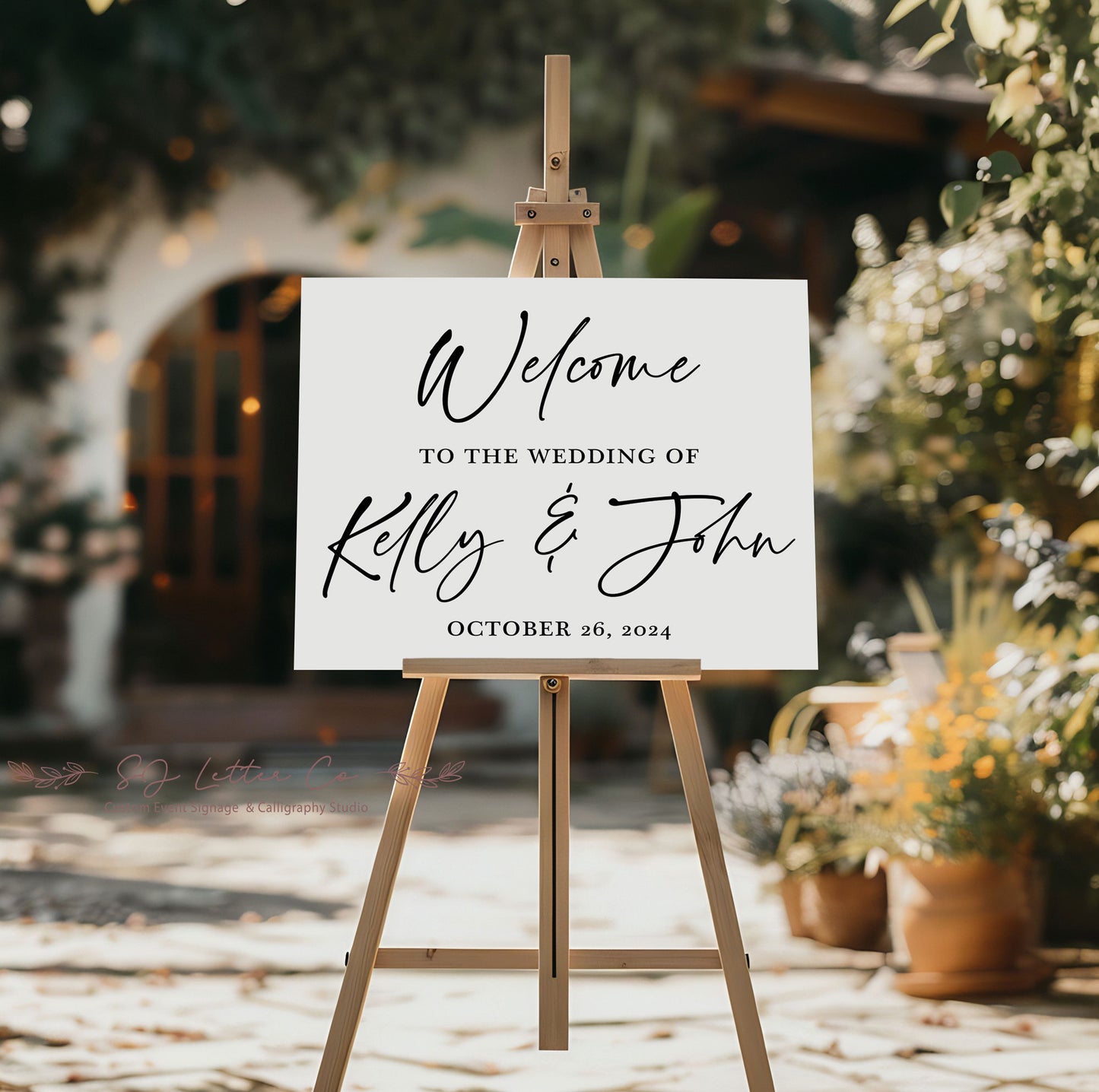 White Acrylic Wedding Welcome Sign | Welcome To Our Wedding Sign | Boho Wedding Decor
