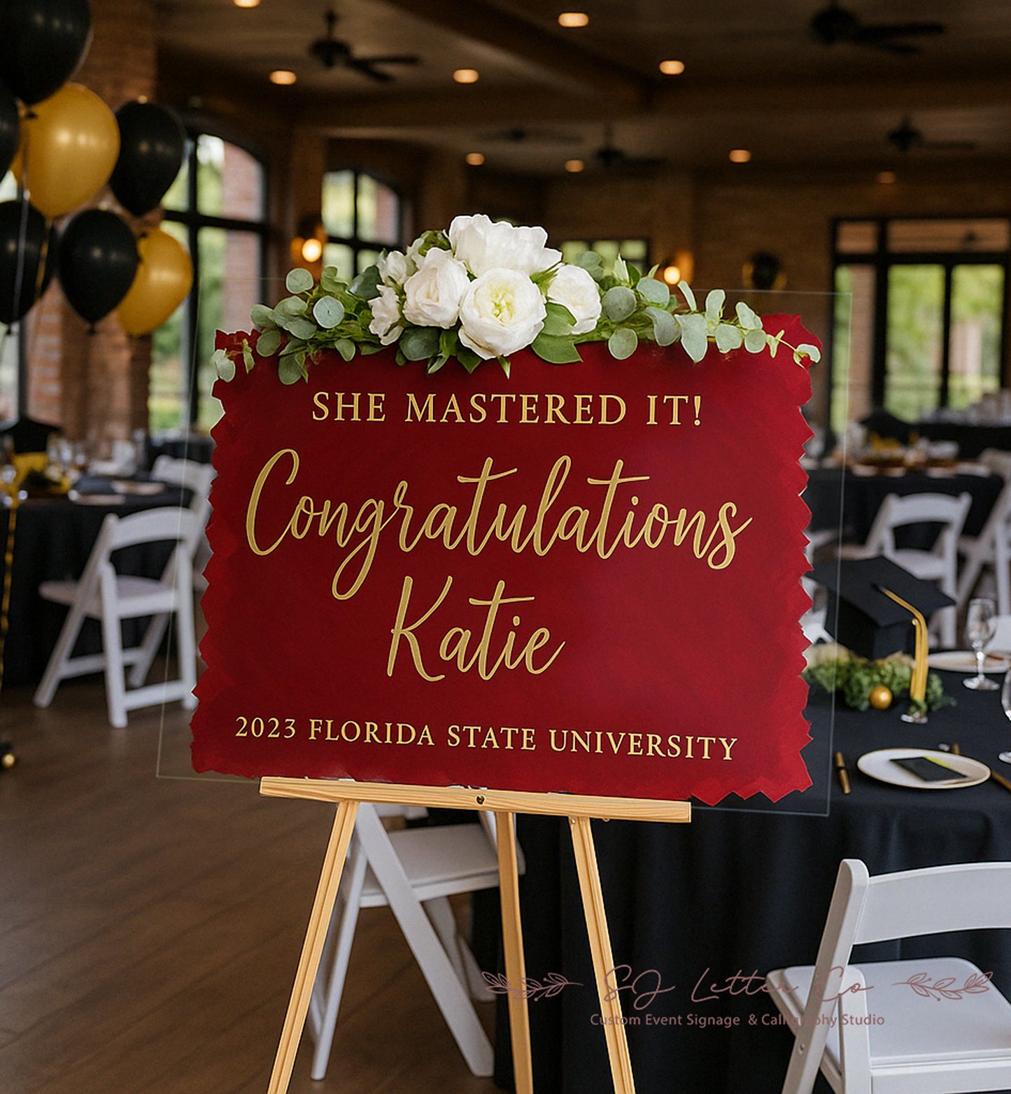 Acrylic Graduation Welcome Sign | Birthday Sign | Custom Acrylic Event Signage
