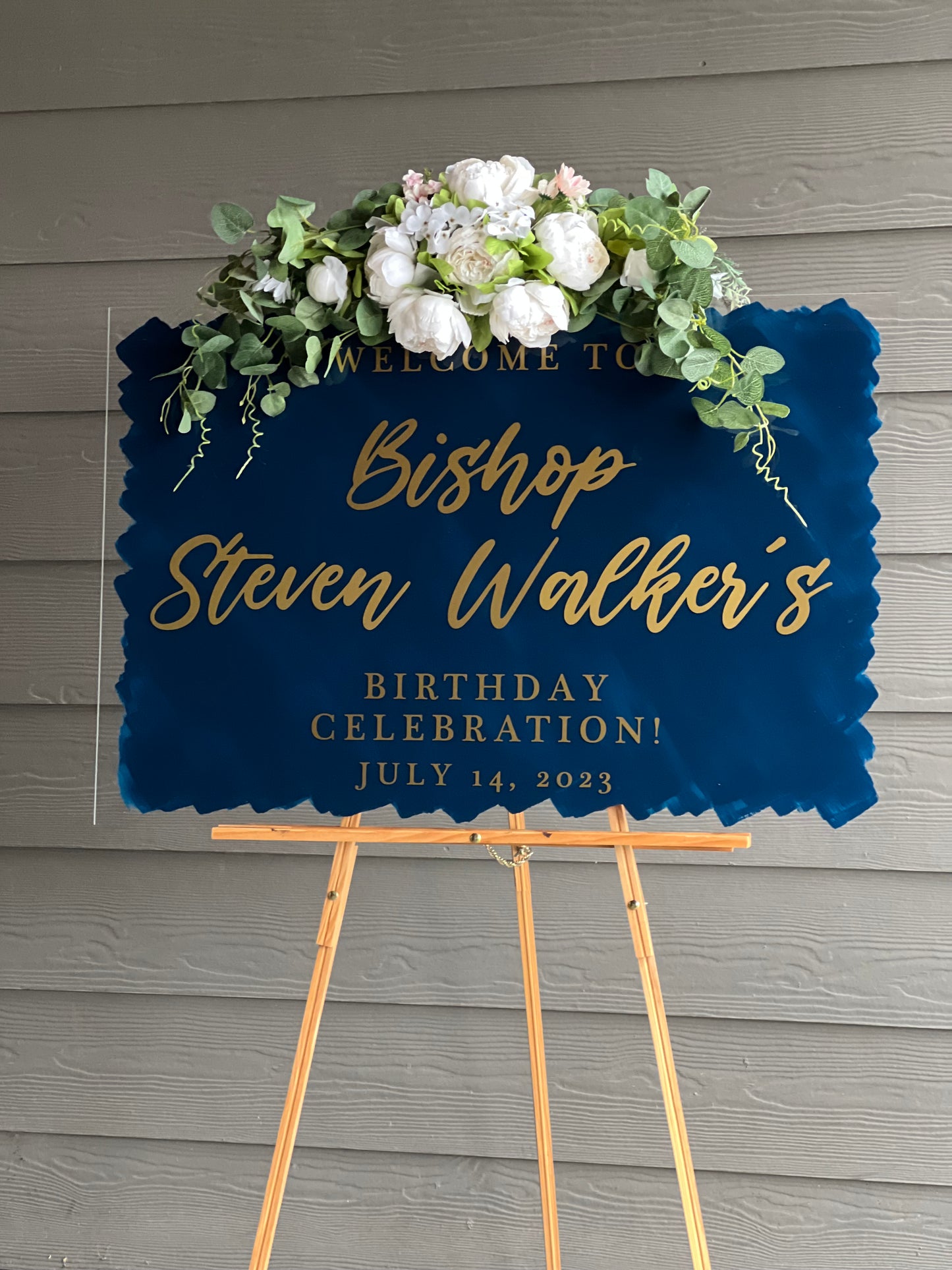 Acrylic Happy Birthday Welcome Sign