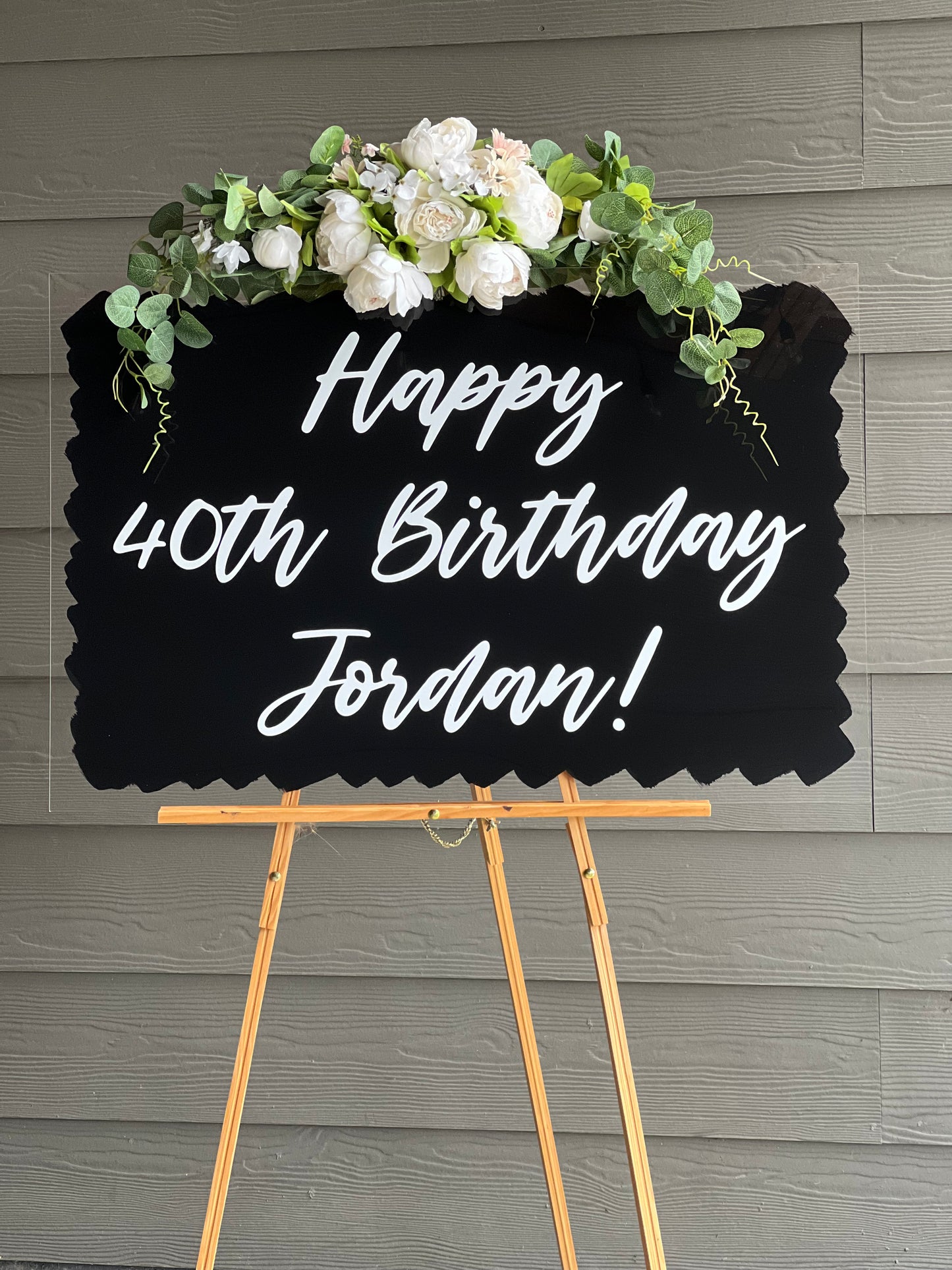 Acrylic Happy Birthday Welcome Sign