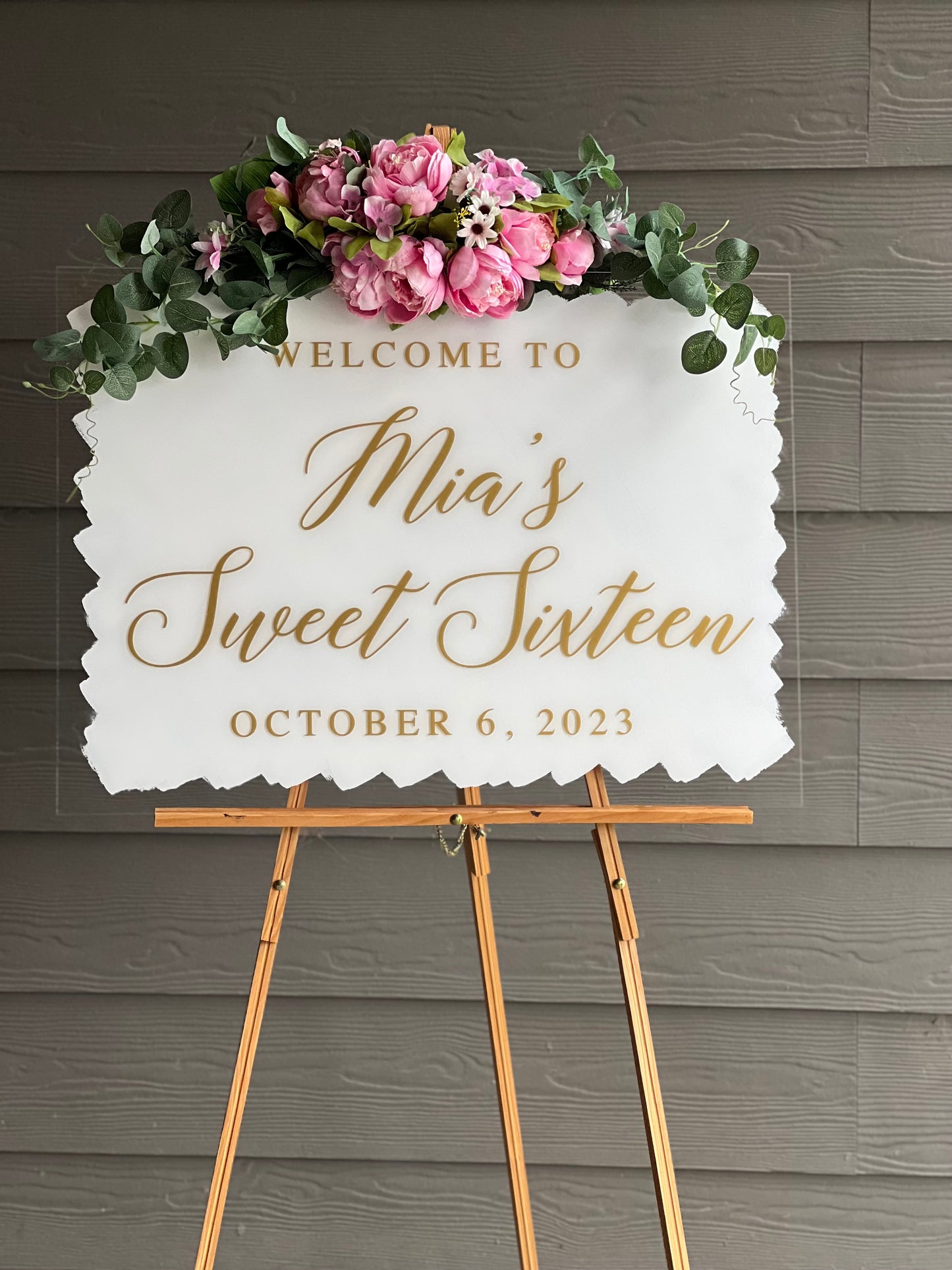 Sweet Sixteen Birthday Welcome Sign