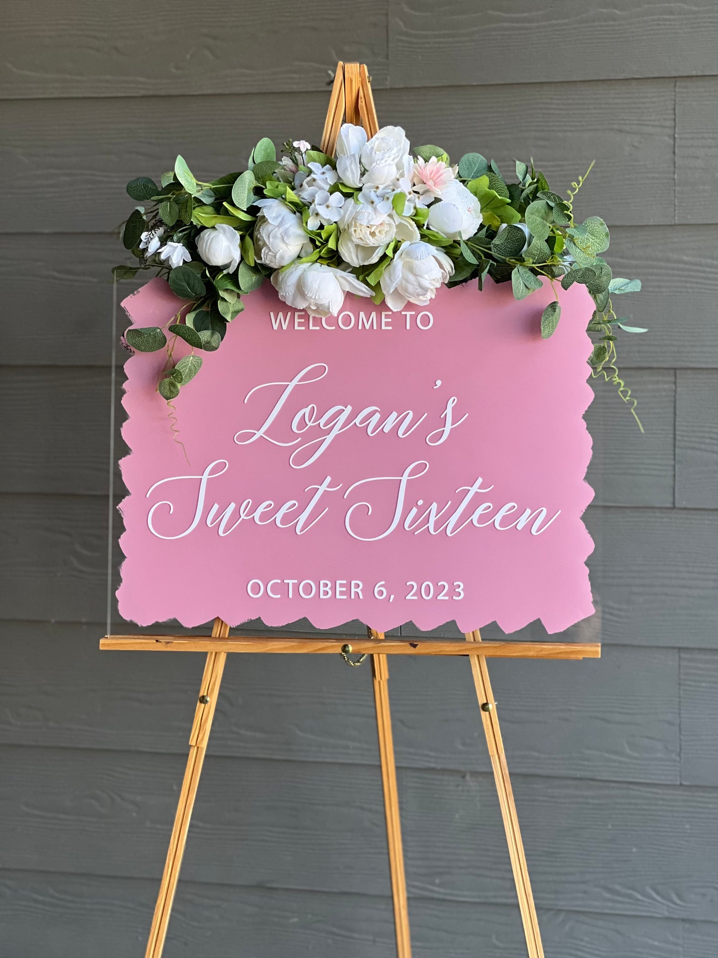 Sweet Sixteen Birthday Welcome Sign