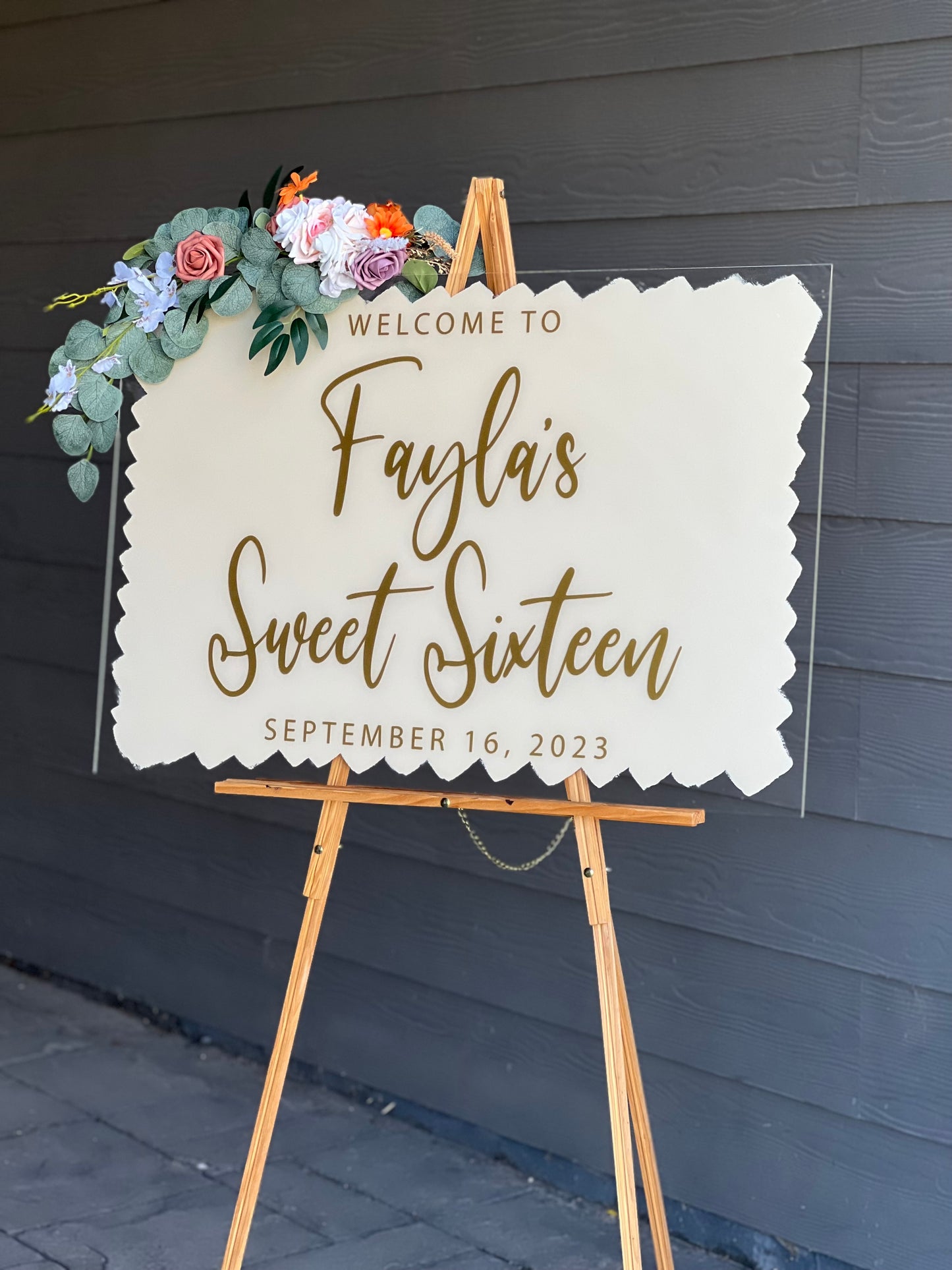 Sweet Sixteen Birthday Welcome Sign