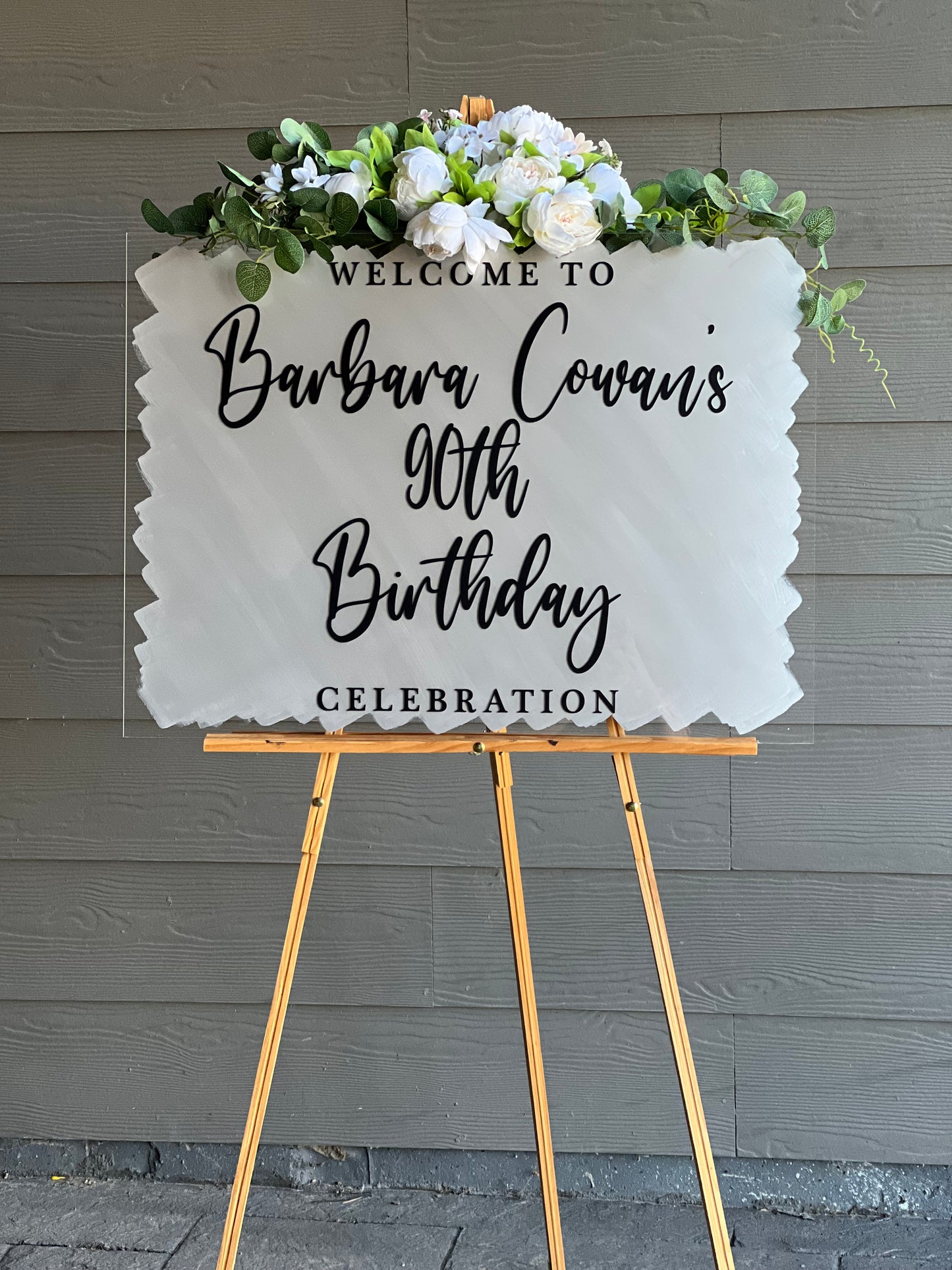 Acrylic Happy Birthday Welcome Sign