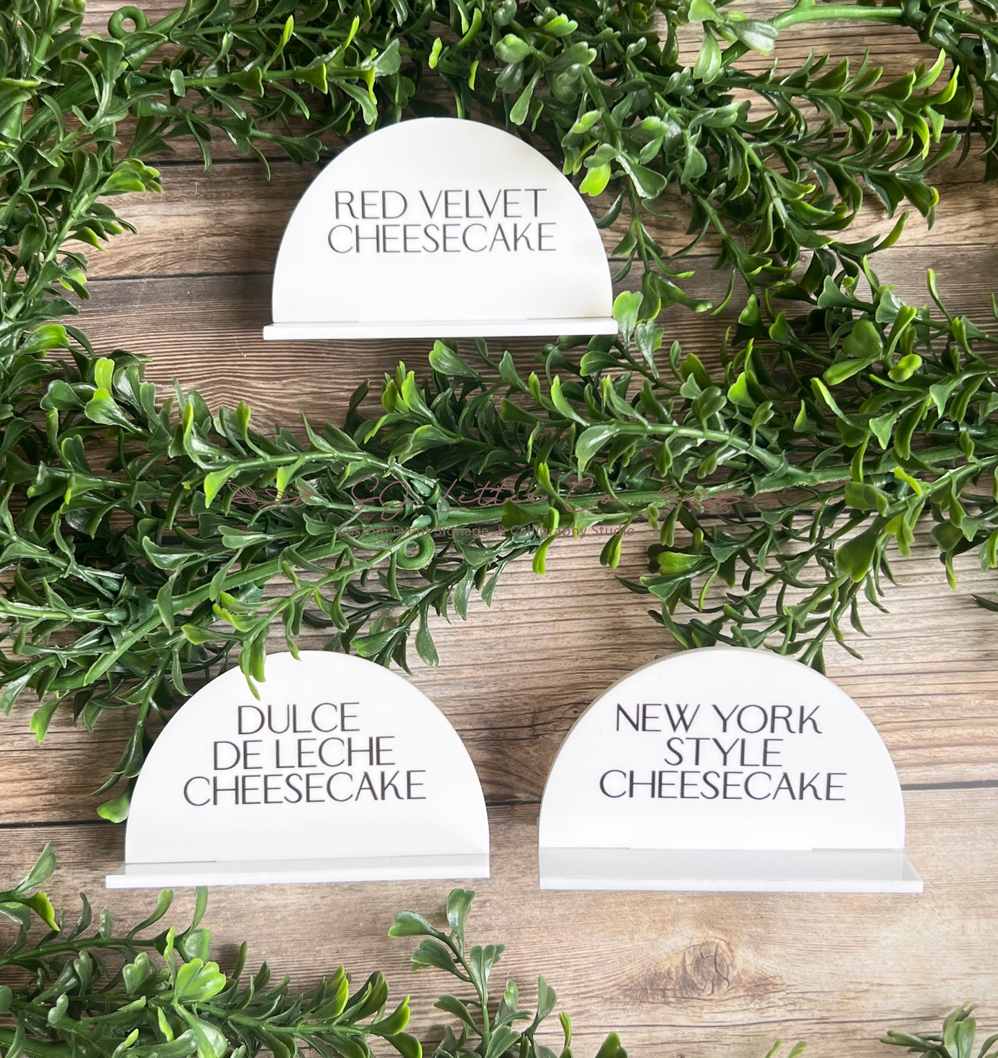 Buffet Food Acrylic Sign / Food Label Signs / Store Product Label / Wedding Buffet Label / Restaurant Food Label