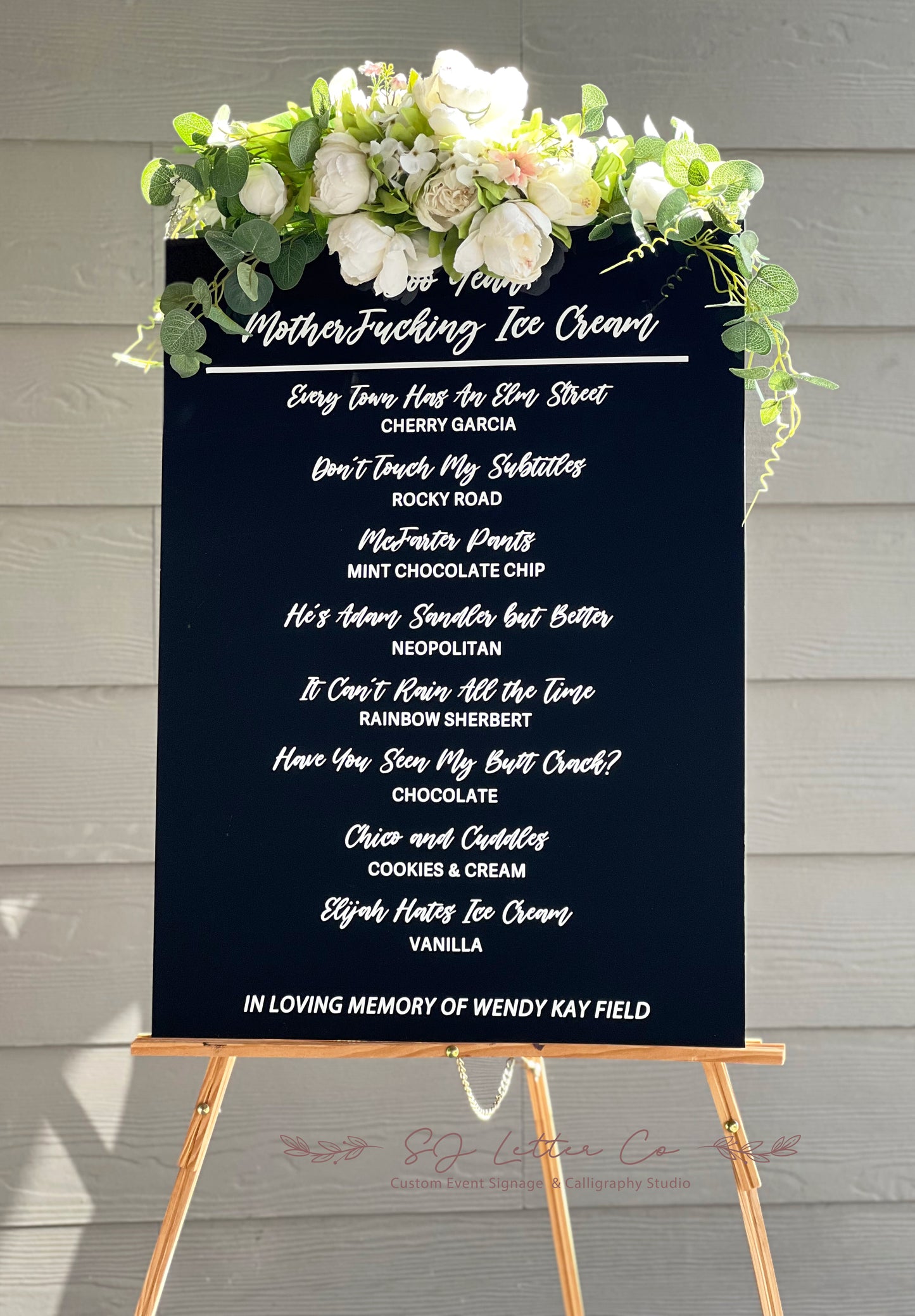 Large Wedding Menu Acrylic Sign | Bar Menu Sign | Cocktails Drinks Sign | Dinner Menu Sign