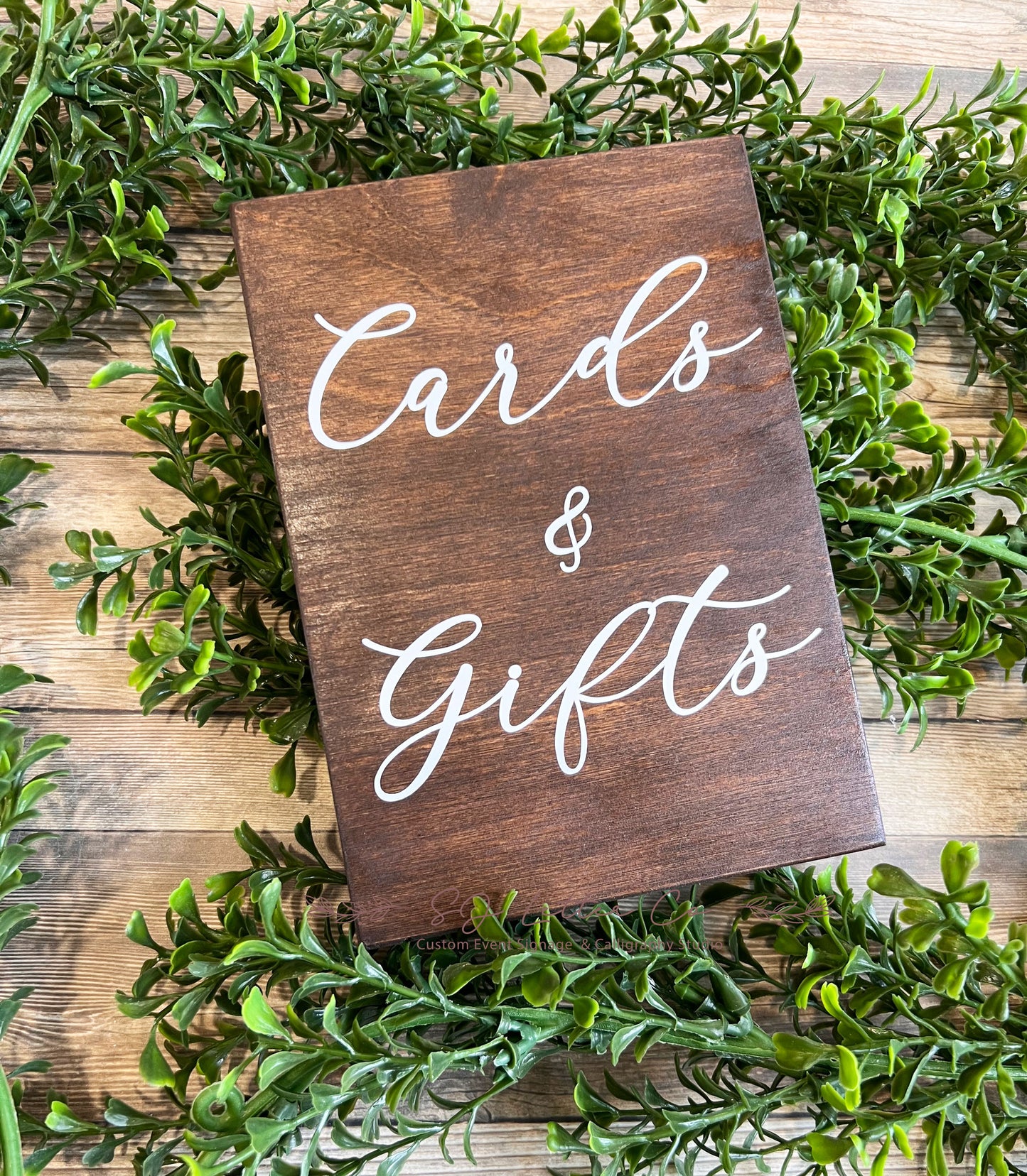 Wooden Wedding Cards & Gifts Sign | Wooden Party Favors Sign | Cards & Gifts Wood Wedding Sign
