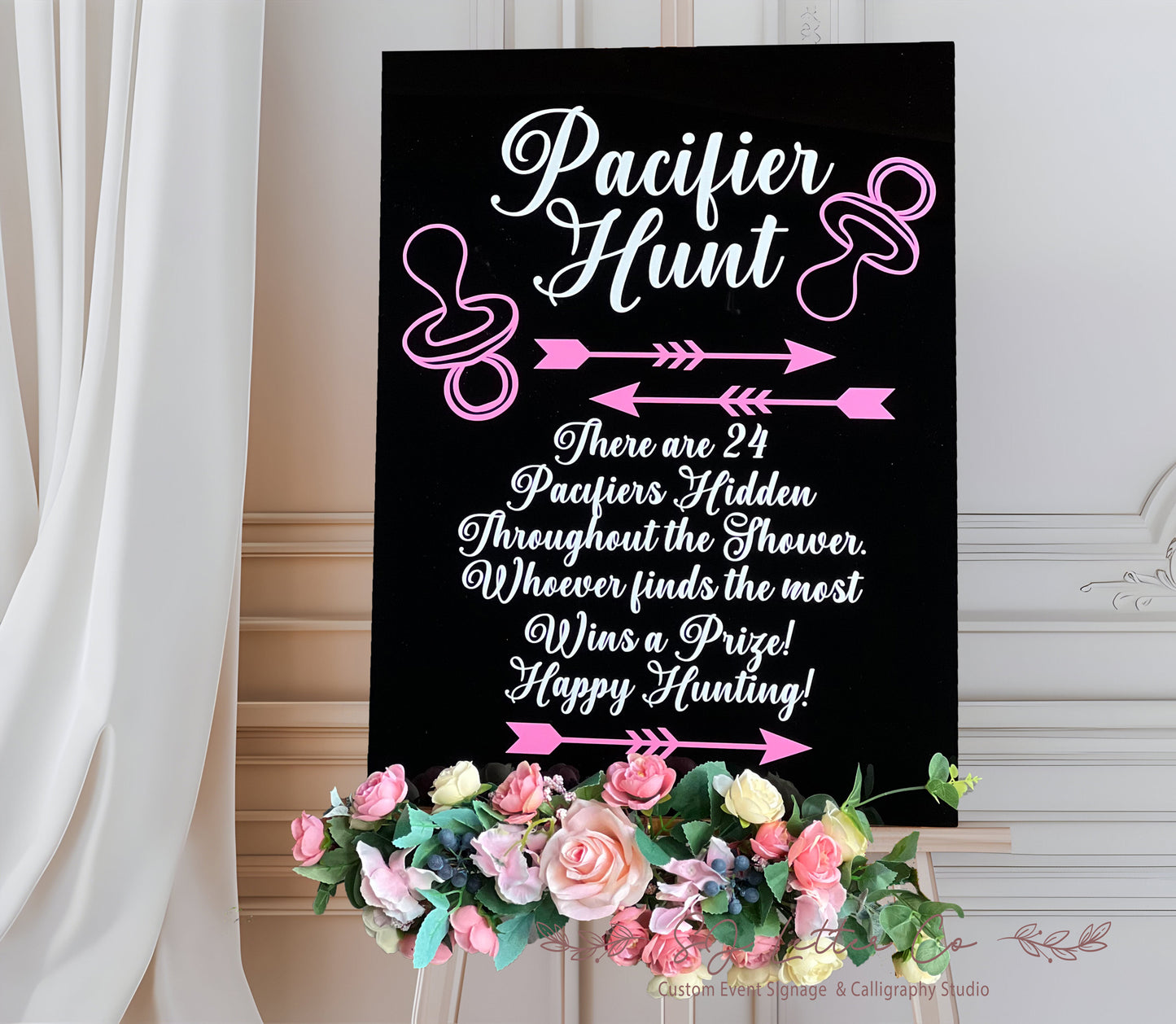 Customer Baby Shower Sign | Custom Event Acrylic Sign