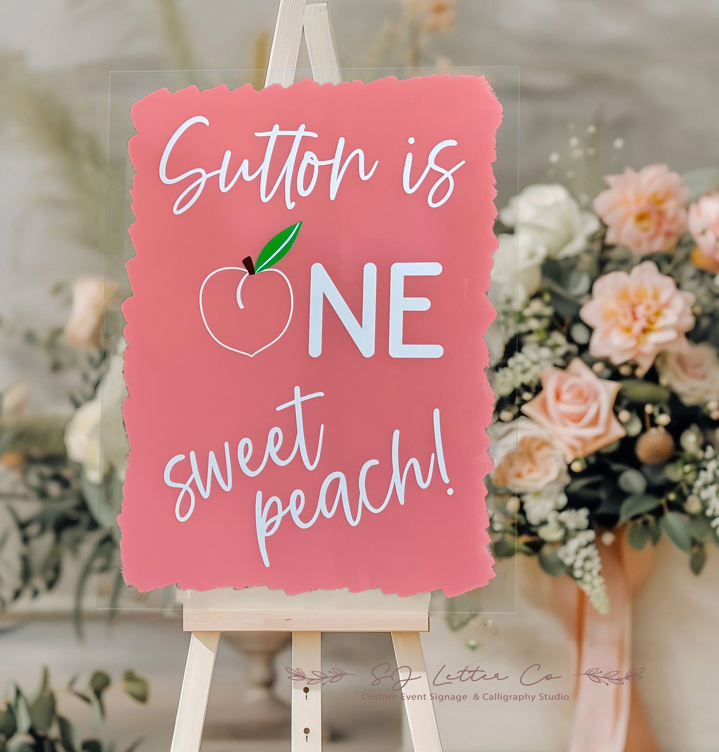 Customer Baby Shower Sign | Custom Event Acrylic Sign