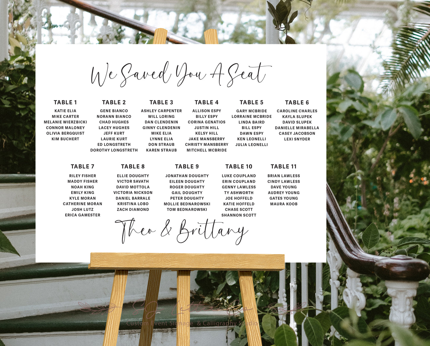 Acrylic Wedding Seating Chart