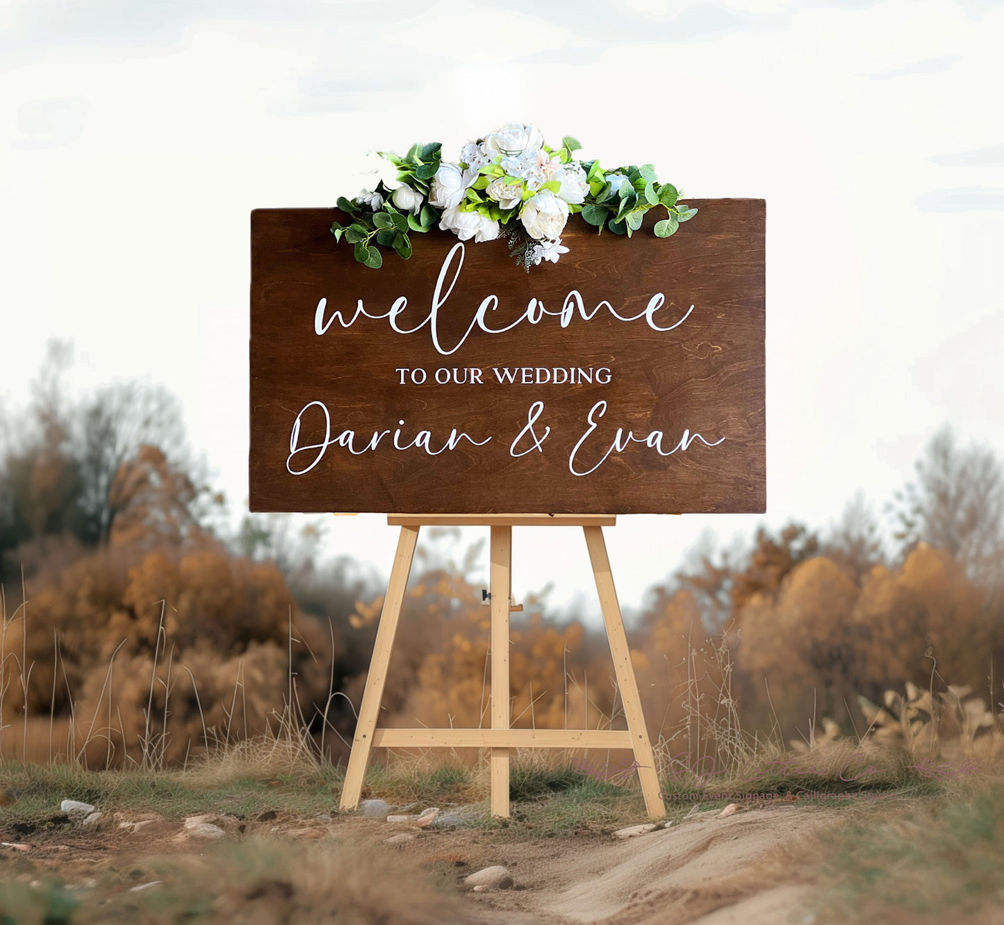 Wood Wedding Welcome Sign | Wood Welcome To Our Wedding Sign | Wood Wedding Sign | Rustic Wedding Welcome Sign
