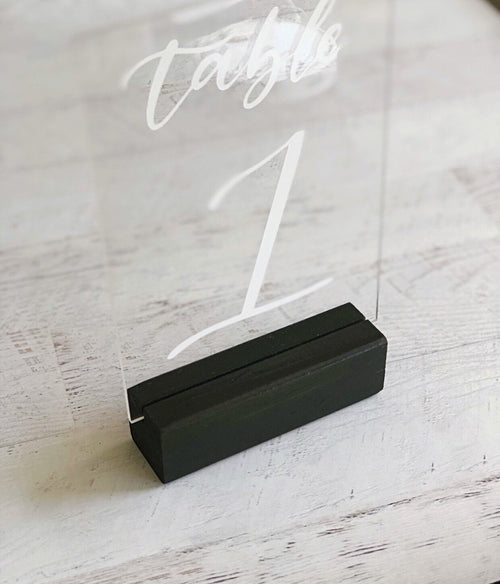 Acrylic Sign Wood Stand Holder