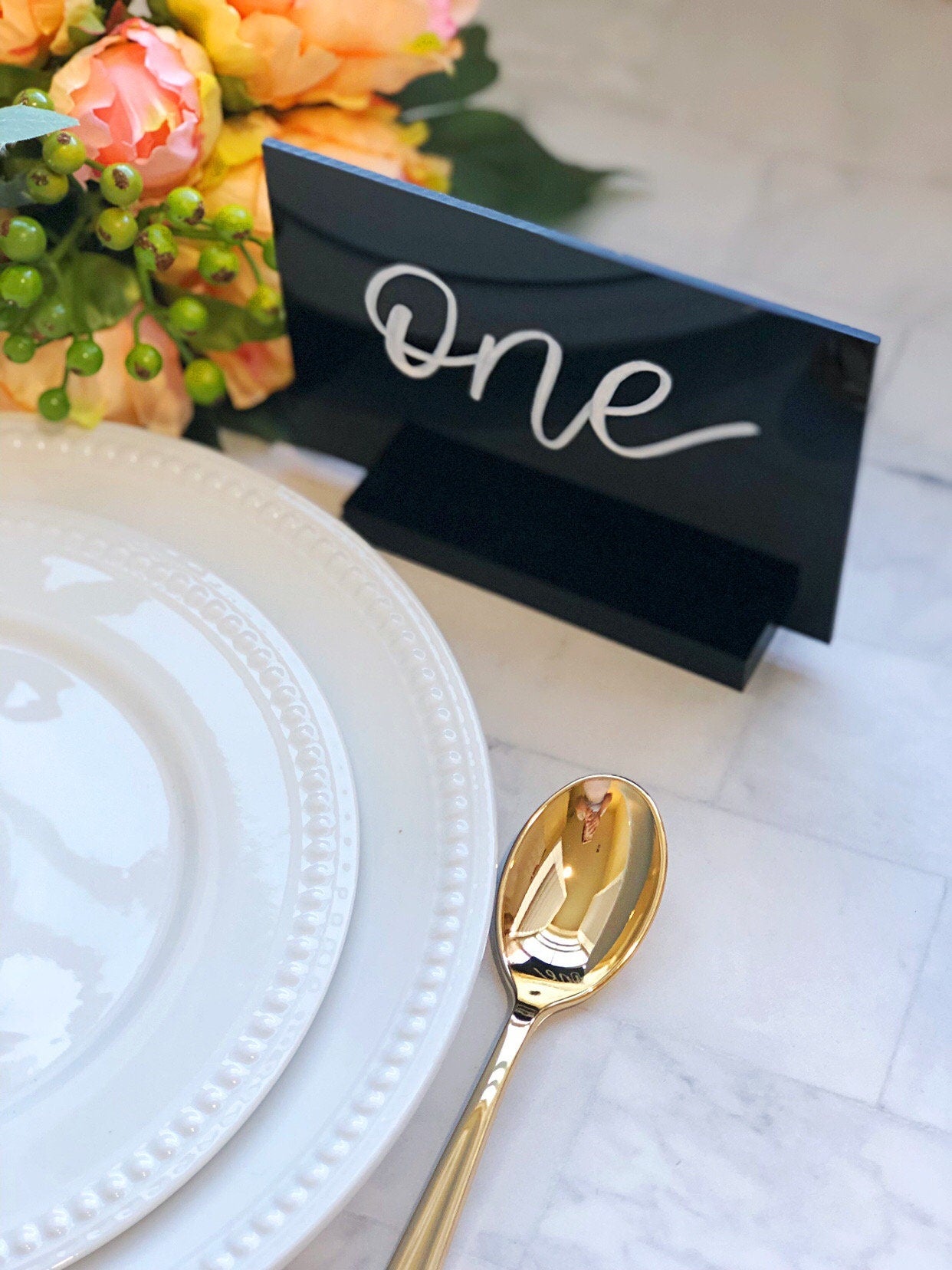 Acrylic Sign Holder | Clear Acrylic Stand | Acrylic Wedding Sign Stand