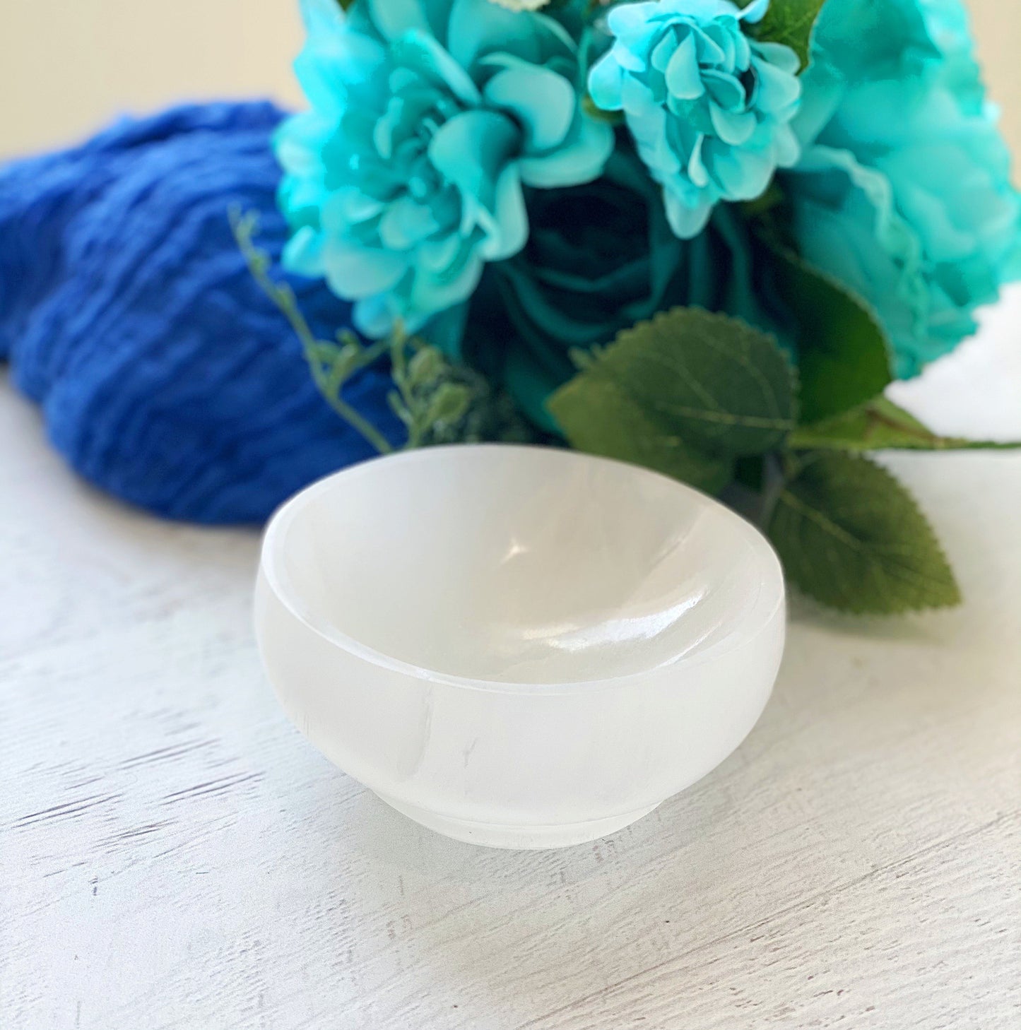 Large Selenite Charging Bowl with Stand