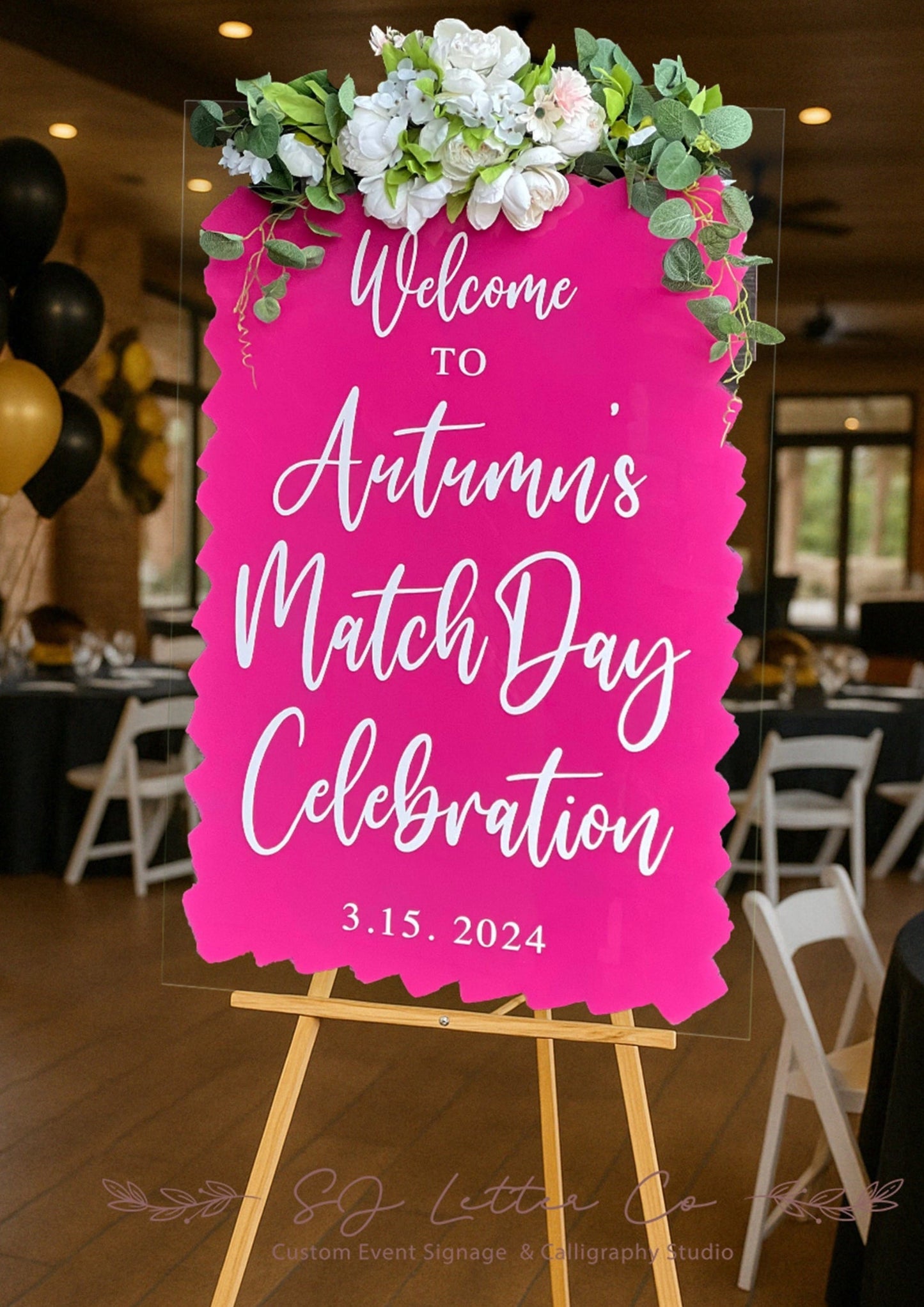 Acrylic Graduation Welcome Sign | Birthday Sign | Custom Acrylic Event Signage