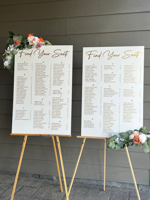 Acrylic Wedding Seating Chart