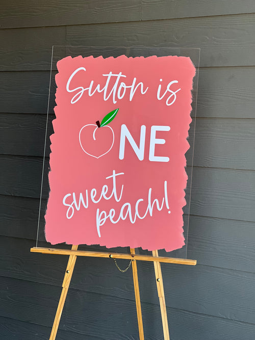 Custom Acrylic Sign | Custom Birthday Sign | Custom Acrylic Wedding Sign | Acrylic Bridal Shower Sign | Baby Shower Sign | Custom Quote