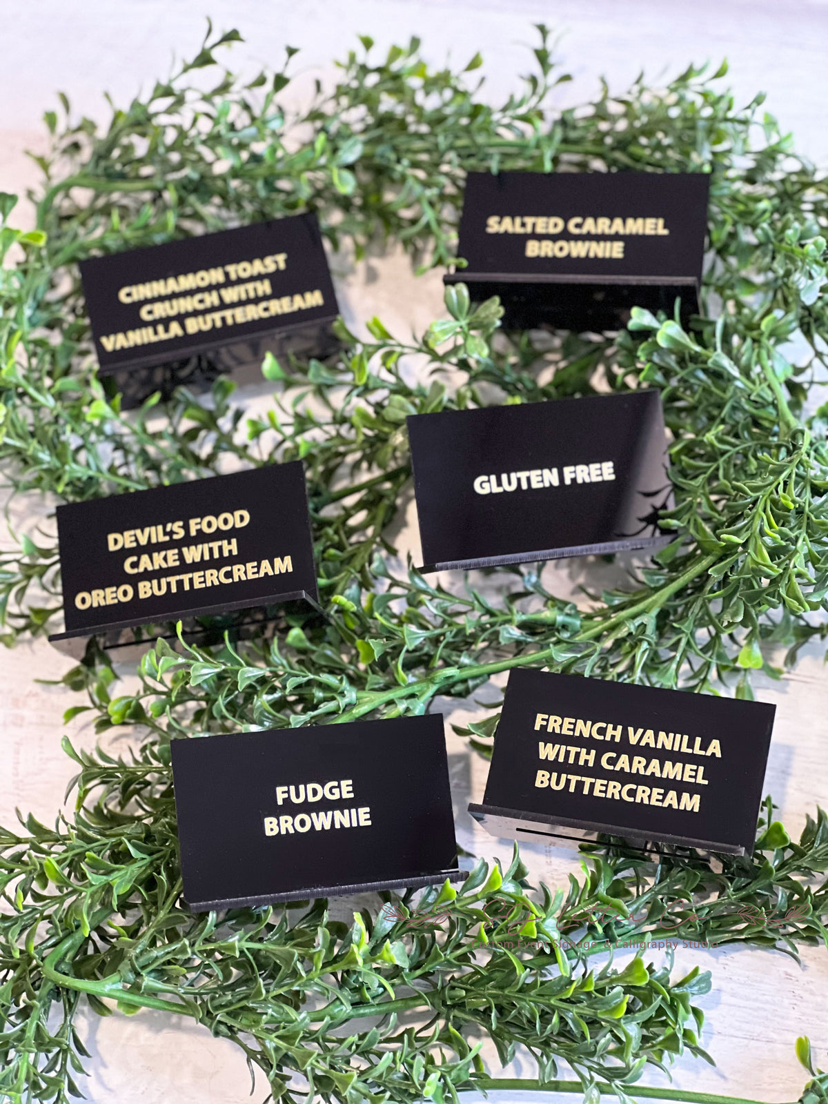 Buffet Label Frame Buffet Food Acrylic Sign / Food Label Signs / Wedding Buffet Name Sign ...