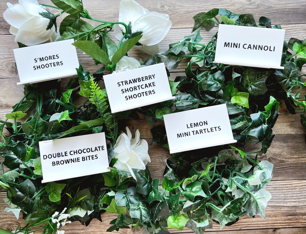 Buffet Label Frame Buffet Food Acrylic Sign / Food Label Signs / Wedding Buffet Name Sign ...