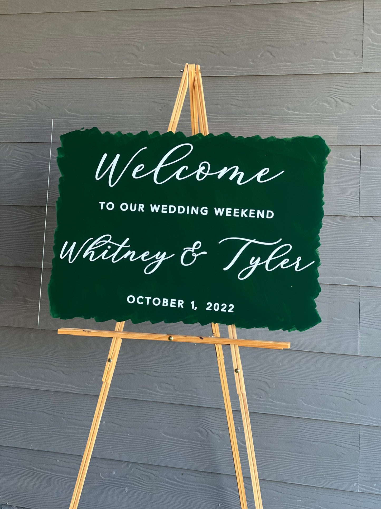 Acrylic Wedding Welcome Sign | Welcome to our Wedding Sign