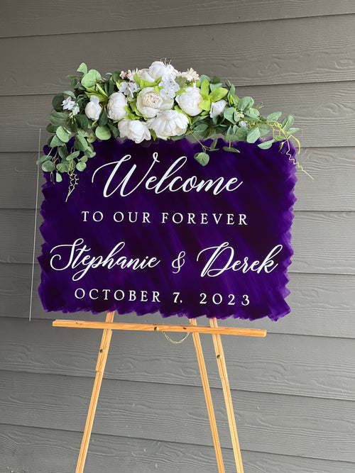 our wedding sign