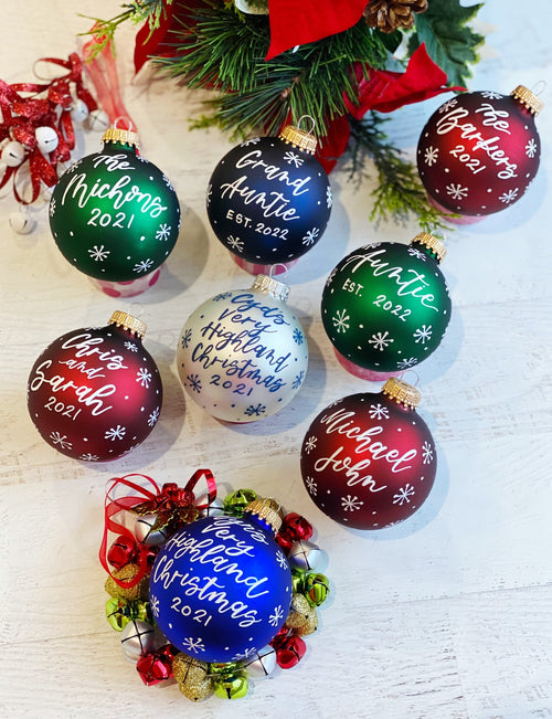Personalized Christmas Ornaments, Milestone Keepsake Christmas Ornaments