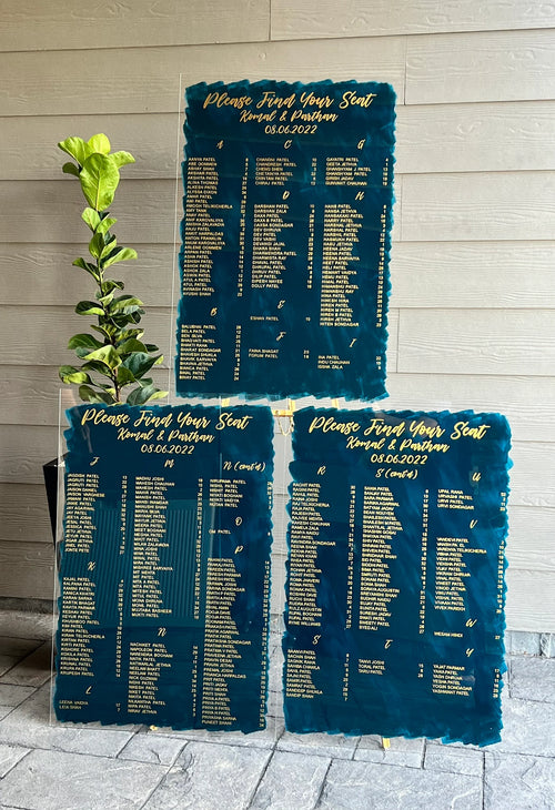 Acrylic Wedding Seating Chart