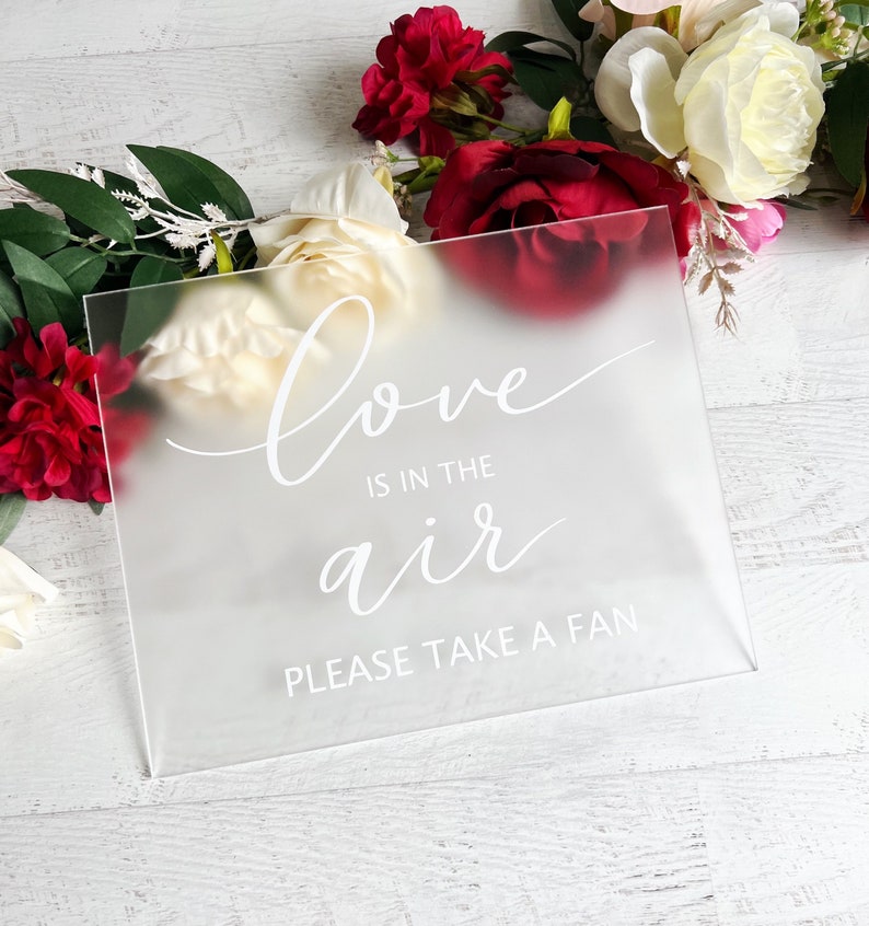 Frosted Acrylic Wedding Sign | Custom Calligraphy Wedding Acrylic Sign