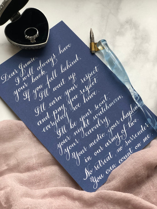 Wedding Vows Keepsake Hand Written Calligraphy | Wedding Vows Wall Decor Art