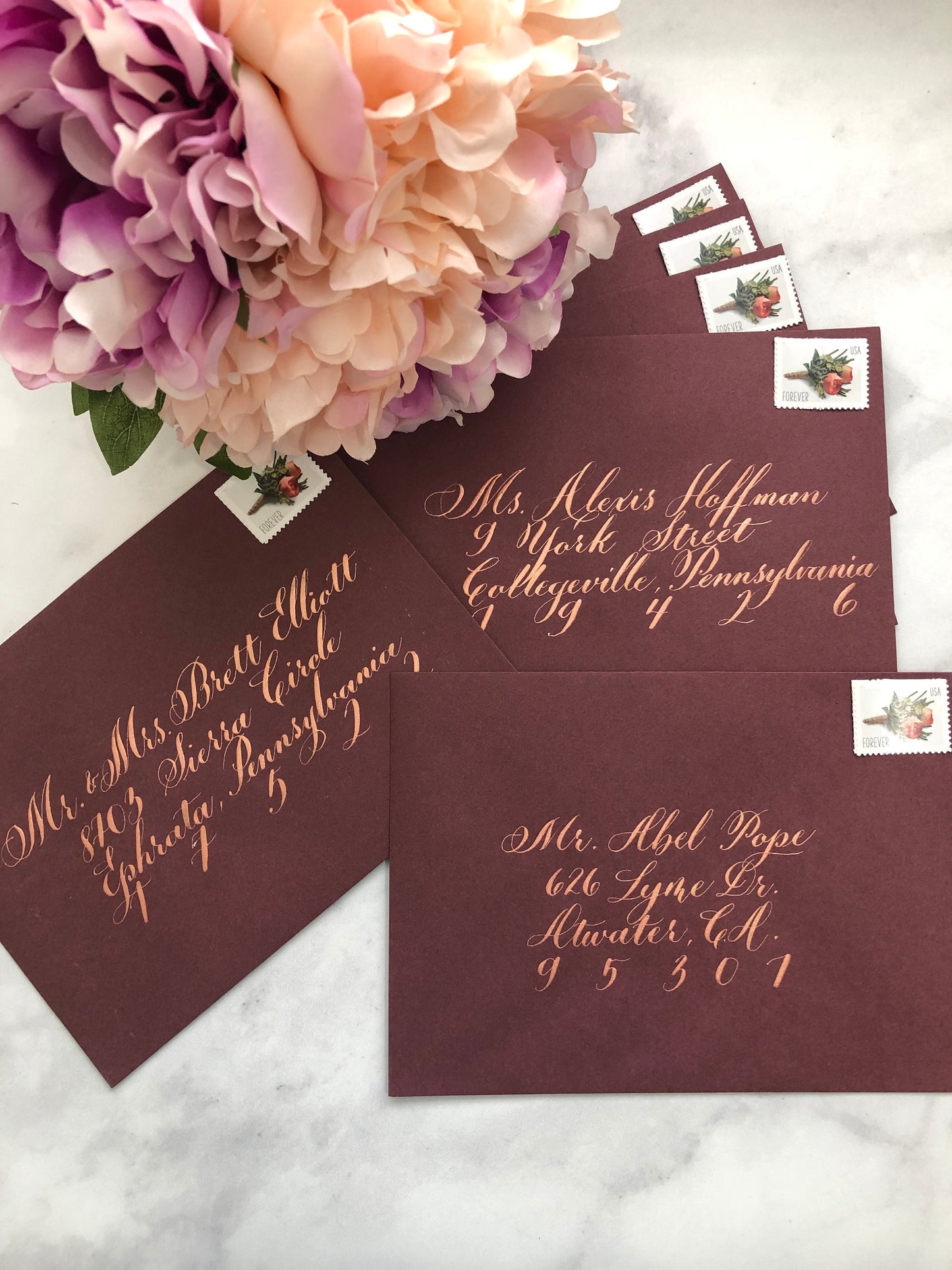 Wedding Envelope Addressing Calligraphy