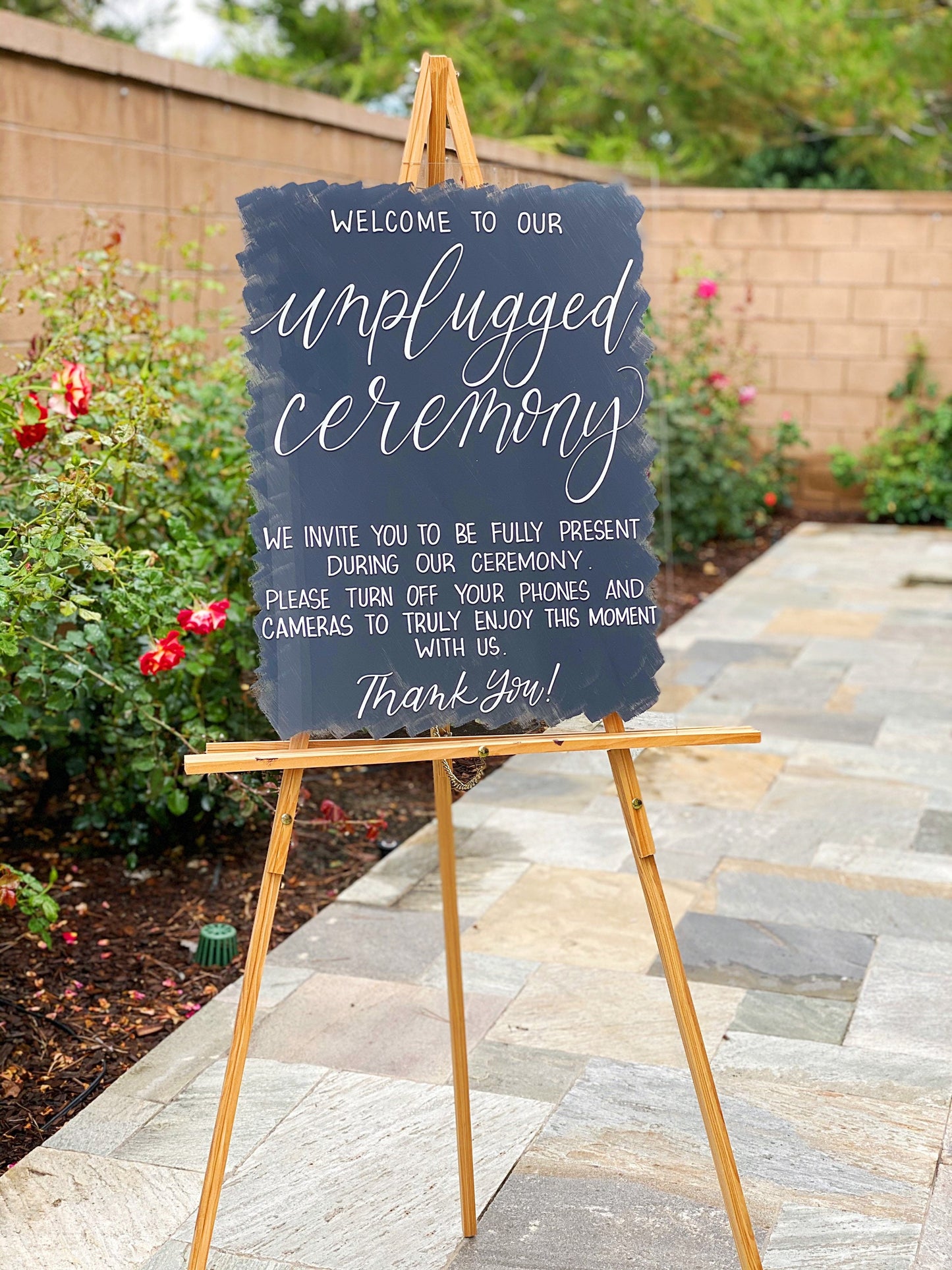 Unplugged Wedding Ceremony Sign | Acrylic Wedding Sign | Wedding Welcome Sign | Acrylic Welcome Sign | Custom Quote Sign