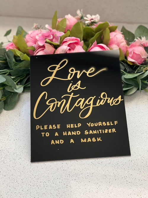 Black Acrylic Custom Quote Wedding Sign