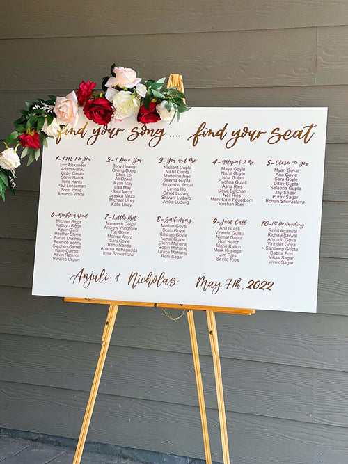 Acrylic Seating Chart, Find Your Seat, Acrylic Wedding Sign, Custom Seating  Chart 